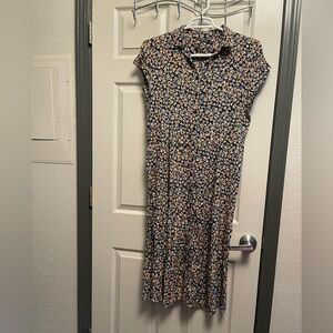 Calvin Klein Jeans women’s Chic Floral Long Dress